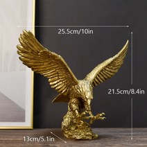 조각상 조형물 북유럽 미국 수지 황금 독수리 동상 예술 동물 모델 홈 오피스 데스크탑 풍수 장식 인형, 5.Eagle M