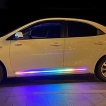 엉클팩토리 자동차 LED 사이드 도어 네온 램프 차량 무드등 튜닝 라이트 익스테리어 조명 용품, UF) LED 사이드도어램프 1.5M, 1개