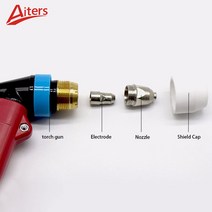 용접 P80 플라즈마 Nozlze 및 전극 용접 절단 소모품 20PCS/Kit 커터 액세서리, 04 1.7mm