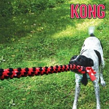 콩 KONG 시그니처 듀얼매듭 로프 강아지 터그 놀이 장난감 중형견 대형견 콩토이, 50cm