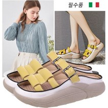 여성 4.5cm 송편 통굽 패션 슬리퍼 컴포트 샌들 논슬립/내마모 비취 발 캐주얼 샌들 마사지 발바닥 슬리퍼