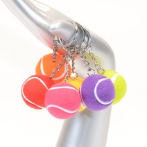 테니스 공 키링 미니어쳐 열쇠고리, 2) 주황, 1개