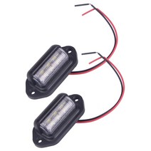 트럭 부품 2pcs 파란 차 LED 면허 문 의례 빛 방수 갑판 스턴 Transom 램프 바이크 오토바이 보트 트레일러 12V-24V, 2개
