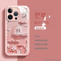 유화 케이스 트렌드 유리 고급 심플 달토끼 애플 삼성 화웨이 적용