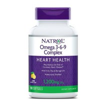 나트롤 오메가 3-6-9 컴플렉스 1200mg 레몬맛 90정