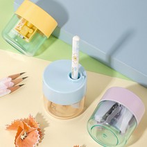 델리 델리 투톤 파스텔 2홀 휴대용 연필깎이 VB152, 랜덤발송
