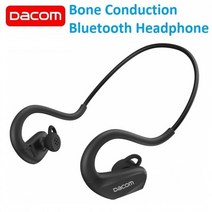 골전도 이어폰 dacom e60 무선 헤드폰 블루투스 스포츠 ipx7 방수 enc 노이즈 캔슬링 스테레오 베이스 헤드셋, 검은색