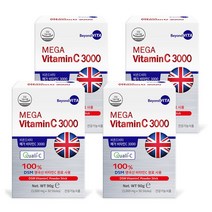 비욘드비타 영국산 메가 비타민C 3000, 90g, 4개