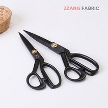 짱패브릭 에이스 블랙 재단가위, 200mm, 1개