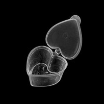 원터치 하트 소스 용기 50ml 반찬 스프링클 잼 쨈, 10개