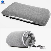 메모리폼 휴대용 캠핑용 베게 차량용 베개 여행용 파우치 포함 캠핑 카라반 차박 준비물 용품