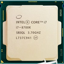 I7-8700K 인텔/인텔 I7 i78700K 느슨한 CPU 1151 공식 버전 i7, 한개옵션0