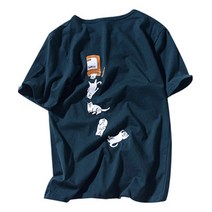나혼자산다 힙합반팔티 코쿤옷 만화 고양이 인쇄 짧은 소매 남성 O 목 Tshirt 여름 뜨거운 판매 힙합 하라