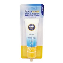 니베아 영에이지 선크림 50ml 톤업 백탁 메이크업베이스, 선크림50ml