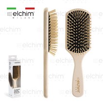 엘킴 두피브러쉬 쿠션브러쉬 / elchim wooden paddle brush / 이태리 명품 핸드메이드 / 고급 원목 Ash Tree 특수 제작 / 정품, 1개