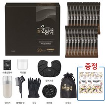 시즌2 최신상 씨드비 수작 물염색 20회분 홈쇼핑 동일구성 염색약+제니하우스 헤어 트리트먼트 24ml 증정, 다크브라운