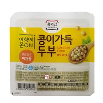 대상 콩이가득두부 부드러운찌개용(냉장) 300g, 1개