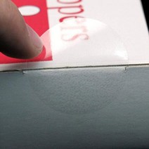 500 투명원형 씰링스티커 제품 선물상자 포장용 봉인지
