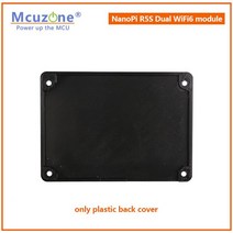 라즈베리파이보드 라즈베리파이4 오렌지파이 와이파이 6 무선 리피터 나노 파이 R5S 전용 NVME 듀얼 모듈 MT7921k AX200 RTL8822CE openwrt 우분투, [04] 3D black cover, 01 3D PLA back cover