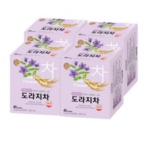 국내산 100% 도라지차 40개 목 감기 기관지 기침 가래에 좋은차, 우리차 도라지차 0.8g x 160개