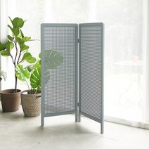베르디안 콤브 가벽 인테리어 가림막 낮은 파티션 2단, 그레이스카이