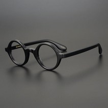 고급수제 작은 안경 원형 가벼운 안경테 존레논 마이콜 김구 뿔테 프레임 남자 여자