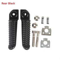 야마하 오토바이 풋 레스트 페그 리어 프론트 YZF R1 2002-2020 R6 2003-2020 R6S R1M, Rear Black