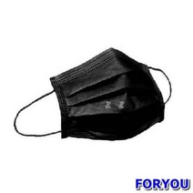 Foryou4413 큰 일회용마스크 고급형 블랙 50매 마스크 줄 일반 덴탈 목걸이, 상세페이지 참조