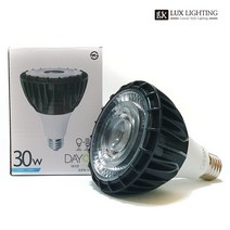 데이온 LED PAR30 30W COB 집중형 고효율 1등급 다이캐스팅 강화유리렌즈, 전구색