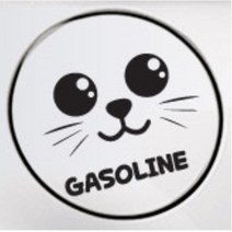 휘발유 주유구스티커 GASOLINE 올뉴렉스턴 K5DL3 소나타DN8 HG 더뉴K7 제네시스G80 모닝 스포티지R 혼유 YF 코란도C k5 티볼리 TG 카니발KA4 G70 볼보, 가솔린, 레드