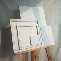 그림 40X50 액자 화이트 사이즈 무지 캔버스