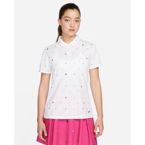 나이키 슈링 여자 골프 카라반팔티셔츠 화이트