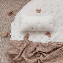 안단테아다지오 별 브라운 광목 순면 아기방 북유럽 놀이매트