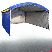 차고천막 주차 차고지 텐트 차량용 자동차 천막 주차장 아치형 방수 대형 마당, 4 x 5m