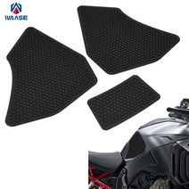두카티 multistrada v4 s v4s 2021 2022 용 3pcs 블랙 연료 탱크 트랙션 사이드 패드 무릎 그립 스티커 데칼 프로텍터 세트, 없음