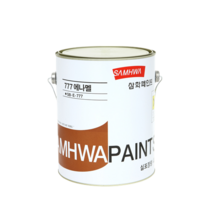 삼화페인트 유성 777에나멜 페인트 4L/ 외부 철재 및 목재 시설 보호용 유성페인트, 명녹색NT