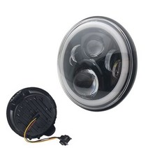 혼다 용 CB400 호넷 VTEC 오토바이 액세서리 하이/로우 빔이있는 7 인치 led 헤드 라이트., 01 1pcs   chrome