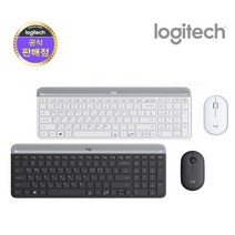 [로지텍 코리아]로지텍 MK470 슬림 무선 콤보[블랙 화이트], 로지텍 MK470 화이트