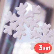 스투피드 크리스마스 파티소품 장식데코 5900원, 127.[3개세트] 젤리 눈꽃설정 14cm 3EA (화이트)