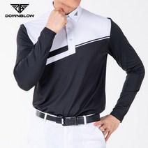 다운블로우 남성 숄더배색 스판 긴팔티셔츠 5007M