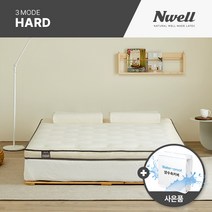 [특가쿠폰] 느웰 시그니처 3모드 천연라텍스 하드 단단한 쿠션 토퍼 매트리스+속커버+겉커버 포함 (슈퍼싱글/퀸/킹)