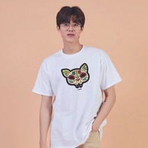 키밍 타이거 호랑이 범 그래픽 캐쥬얼 반팔티