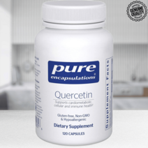 퓨어 인캡슐레이션 케르세틴 Quercetin 바이오 플라보노이드 함유 120 캡슐 이뮨, 케르세틴 120캡슐