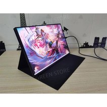 포터블 모니터 휴대용 터치 보조모니터 15.6인치 휴대용모니터 144hz 서브, 17.3인치, hdmi/typec/1080P/144HZ브래킷유형
