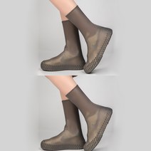 NY20 실리콘 방수용 신발커버 레인슈즈, 여성용, 화이트