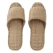 왕골슬리퍼 라탄 여름 사무실 실내 짚신 실내화, 왕골슬리퍼 (FREE SIZE)