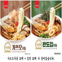 삼립 하이면 김맛10개+가쓰오우동10개+샤니약과140g