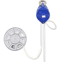 고층 와이어 감속기 빌딩 건물 완강기 탈출 안전로프, 플라스틱 상자에 15미터