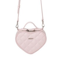 (남녀공용)하트 투웨이 크로스백 핑크