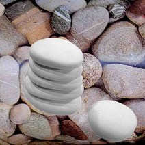 실리콘몰드 조약돌 스톤 비누 캔들 석고 몰드6종6구